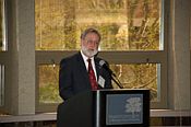 Invited speaker Rick Shale, Vice President, North Central Region, the Honor Society of Phi Kappa Phi - click to enlarge - opens in new window